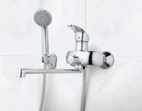 Смеситель с длинным изливом для ванны Frap H21 F2221 хром