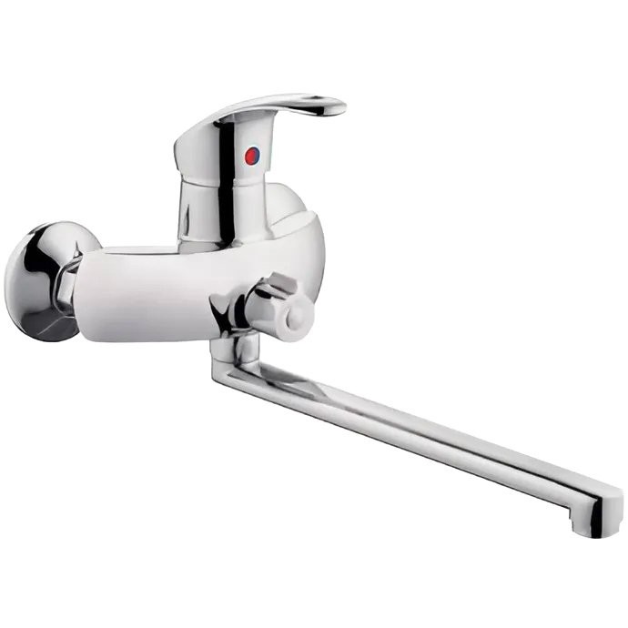 Смеситель с длинным изливом для ванны Frap H21 F2221 хром