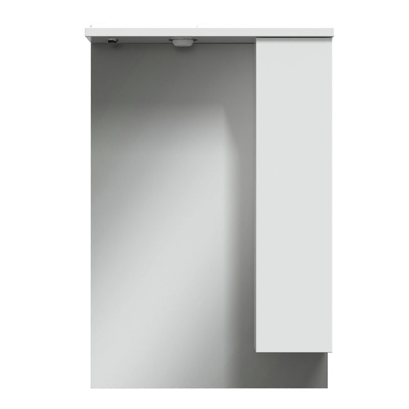 Зеркало-шкаф Belux Мадейра 55 глянцевый белый