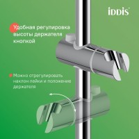 Душевая стойка IDDIS Kero KERSBSTi06 глянцевый хром