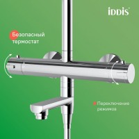 Душевая стойка IDDIS Kero KERSBSTi06 глянцевый хром