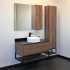 Мебель для ванной Comforty Порто 90 подвесная, дуб темно-коричневый