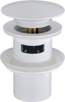 Донный клапан для раковины Boheme 612/2-MW с переливом, matt white