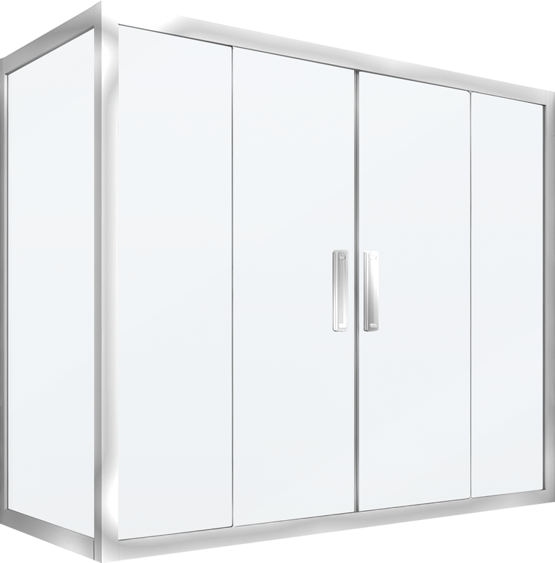 Шторка на ванну Kubele DE019 PR4-MAT-CH 180х80 см, профиль хром
