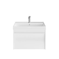 Тумба с раковиной KERAMA MARAZZI Modula 70 подвесная, белая глянцевая, раковина Cubo 70