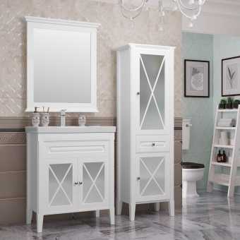 Мебель для ванной Opadiris Палермо 70 белая матовая