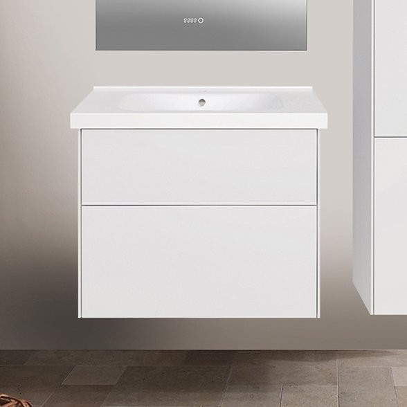 Тумба с раковиной ASB-Woodline Гранада 80 белая