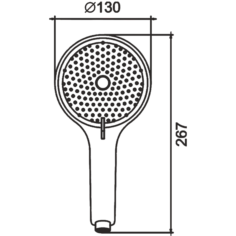 Душевая лейка BELZ BS01-3 оружейная сталь