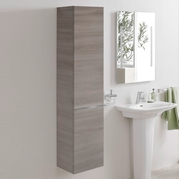 Шкаф пенал для ванной Laufen Case 4.0202.1.075.519.1 L, мелованный дуб