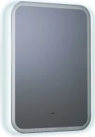 Зеркало Art&Max Messina AM-Mes-600-800-DS-F 60х80 белое, с LED-подсветкой, 6000К