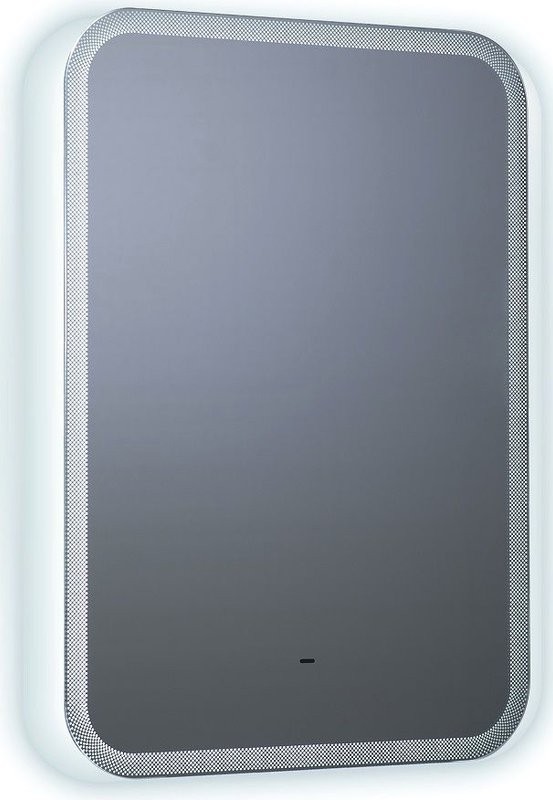 Зеркало Art&Max Messina AM-Mes-600-800-DS-F 60х80 белое, с LED-подсветкой, 6000К