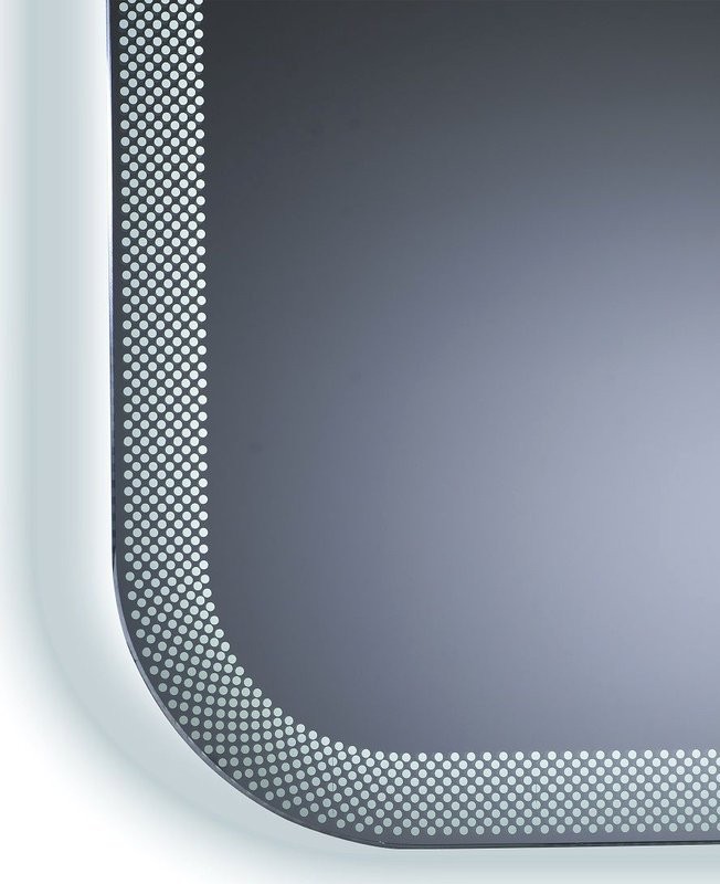 Зеркало Art&Max Messina AM-Mes-600-800-DS-F 60х80 белое, с LED-подсветкой, 6000К