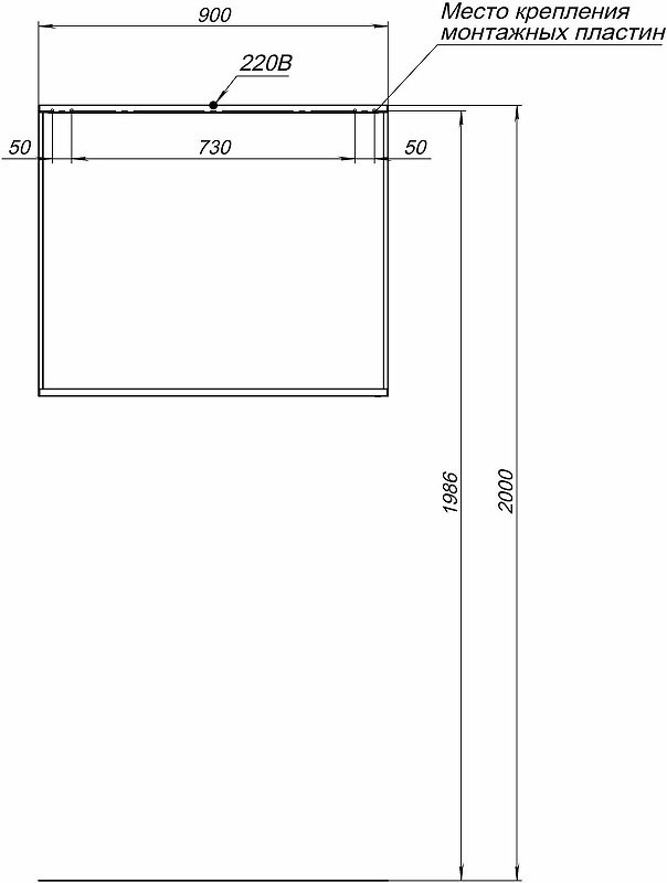Мебель для ванной комнаты Allen Brau Reality 90 подвесная, белый матовый, раковина Fantasy Flat 92x47, без перелива, белая