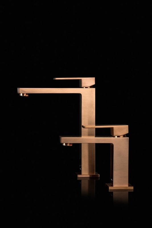 Смеситель для раковины Boheme Qubic 471-CB copper brushed