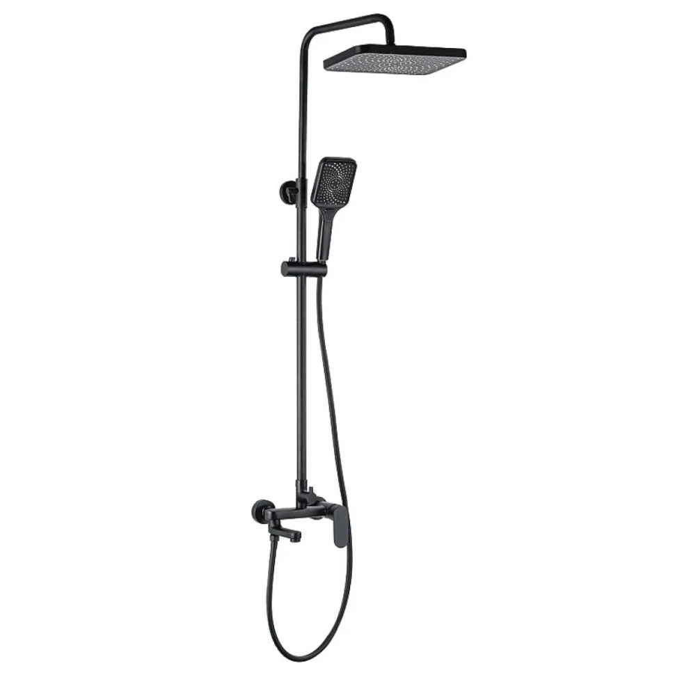 Душевая стойка AZARIO Arizona  Square AZ-20BS черный