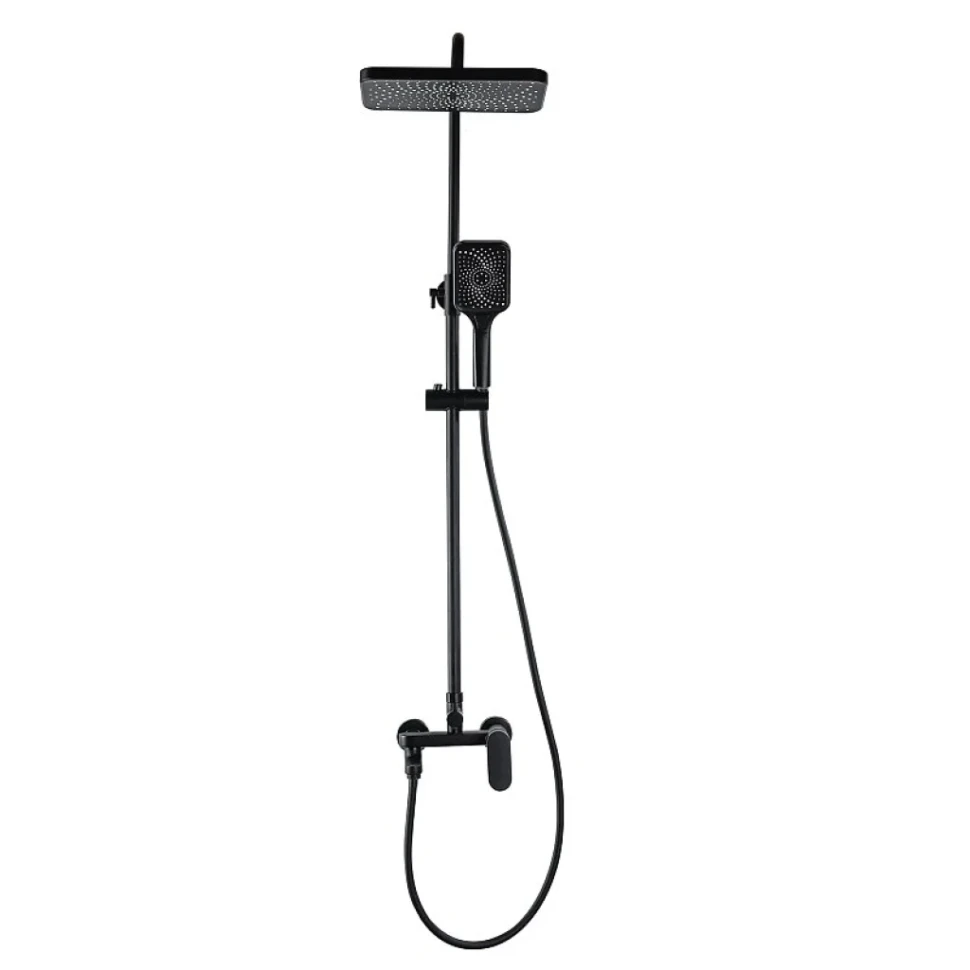 Душевая стойка AZARIO Arizona  Square AZ-20BS черный