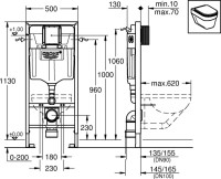 Система инсталляции для унитазов Grohe Rapid SL 38528001