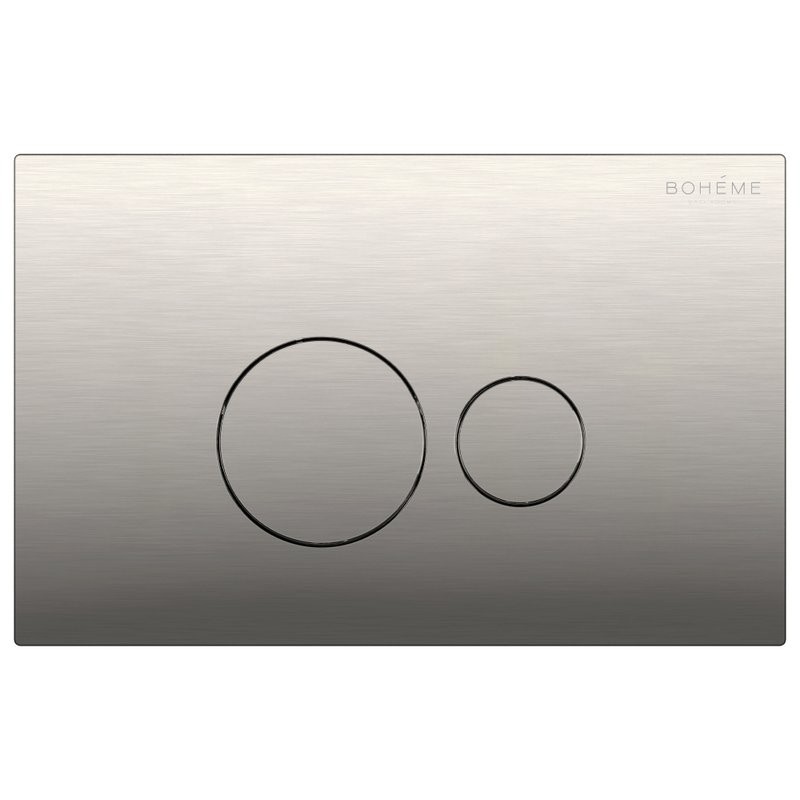 Кнопка смыва для унитаза Boheme 668-NB пластик, цвет брашированный никель