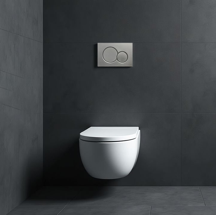 Кнопка смыва для унитаза Wonzon & Woghand WW-IB232-BGM пластик