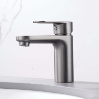 Смеситель для раковины AQUATEK Ника AQ1810BGM оружейная сталь