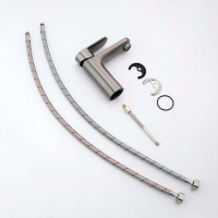 Смеситель для раковины AQUATEK Ника AQ1810BGM оружейная сталь