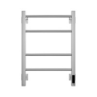 Полотенцесушитель электрический Grota Costa 430х600 NP EL 60x45 см, подключение справа, слева, скрытое подключение справа, глянцевый хром, лесенка
