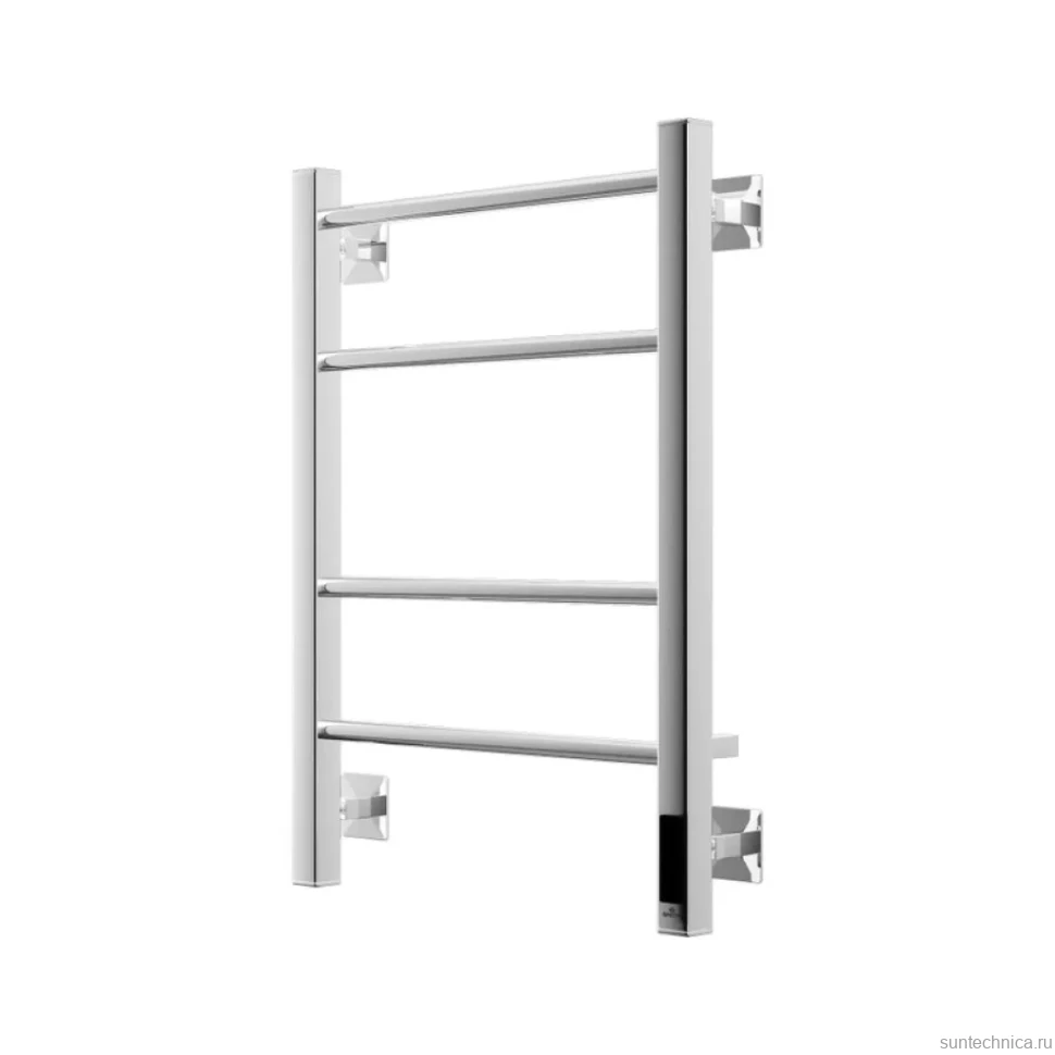 Полотенцесушитель электрический Grota Costa 430х600 NP EL 60x45 см, подключение справа, слева, скрытое подключение справа, глянцевый хром, лесенка