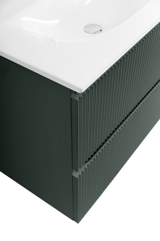 Тумба с раковиной BelBagno Uno 80 подвесная, 2 ящика, матовая еловая