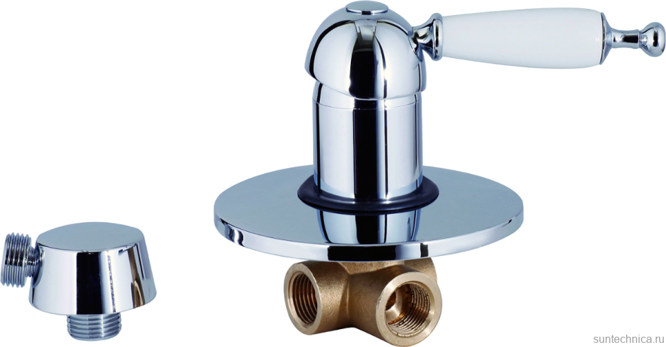 Встраиваемый смеситель для душа и ванны Kaiser Vincent 31017 С ВНУТРЕННЕЙ ЧАСТЬЮ, хром