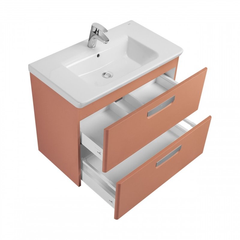 Тумба с раковиной Roca The Gap Original 80 терракота