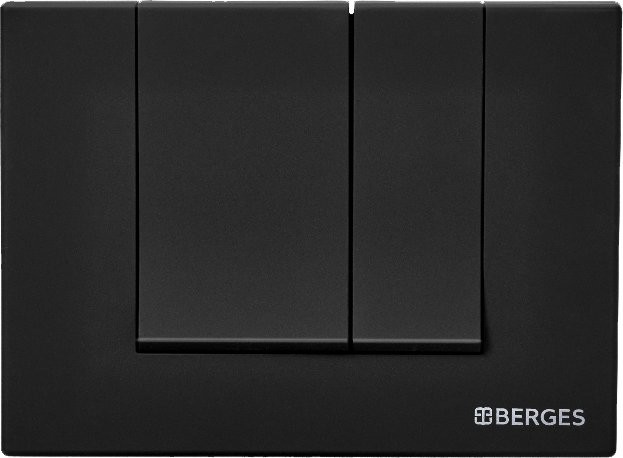 Кнопка смыва Berges Novum S5 чёрный, матовый