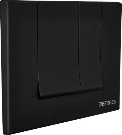 Кнопка смыва Berges Novum S5 чёрный, матовый
