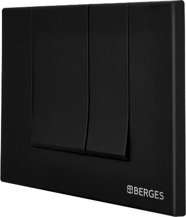 Кнопка смыва Berges Novum S5 чёрный, матовый