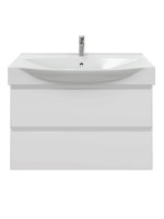 Тумба с раковиной SanStar Arista 105 подвесная, глянцевая белая, раковина Элвис 105