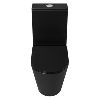 Унитаз-компакт напольный Grossman GR-4458BMSQ с микролифтом, черный матовый
