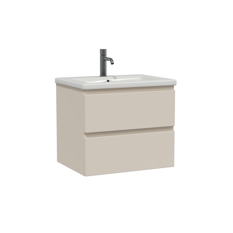 Мебель для ванной комнаты SanStar Riana 60 подвесная, cappuccino, раковина Como 60