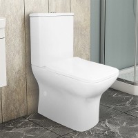 Унитаз-компакт напольный AZARIO Fresco AZ-8302 глянцевый белый