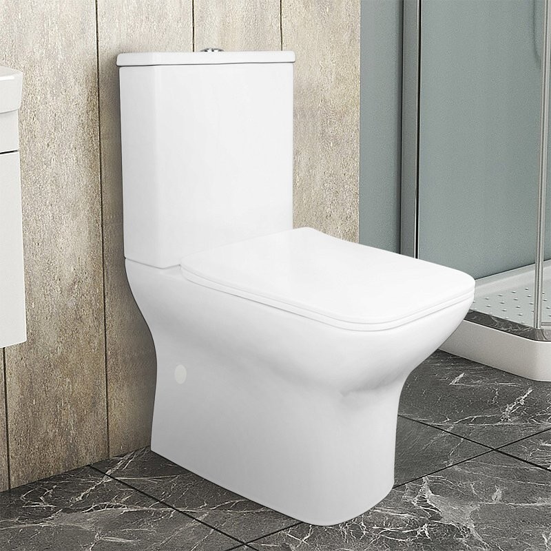 Унитаз-компакт напольный AZARIO Fresco AZ-8302 глянцевый белый