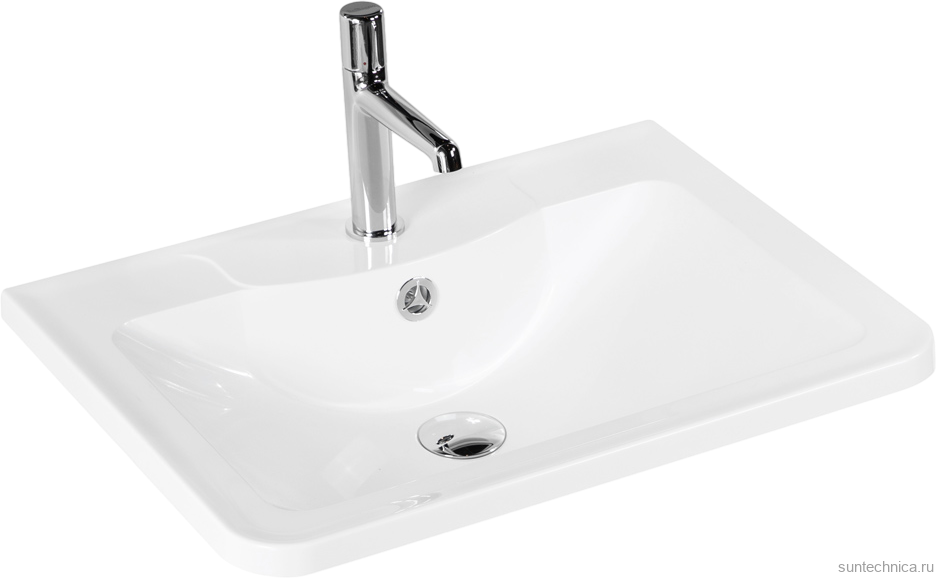 Тумба с раковиной BelBagno Acqua 60 подвесная, bianco lucido