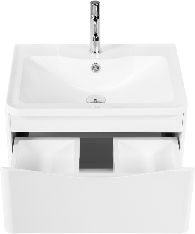 Тумба с раковиной BelBagno Acqua 60 подвесная, bianco lucido