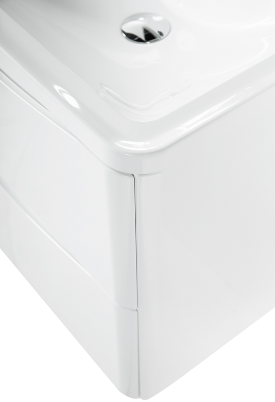 Тумба с раковиной BelBagno Acqua 60 подвесная, bianco lucido