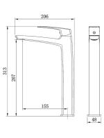 Смеситель для раковины AZARIO Conda AZ-K9011 хром Смеситель для раковины AZARIO Conda AZ-K9011 хром
