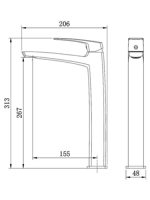 Смеситель для раковины AZARIO Conda AZ-K9011 хром