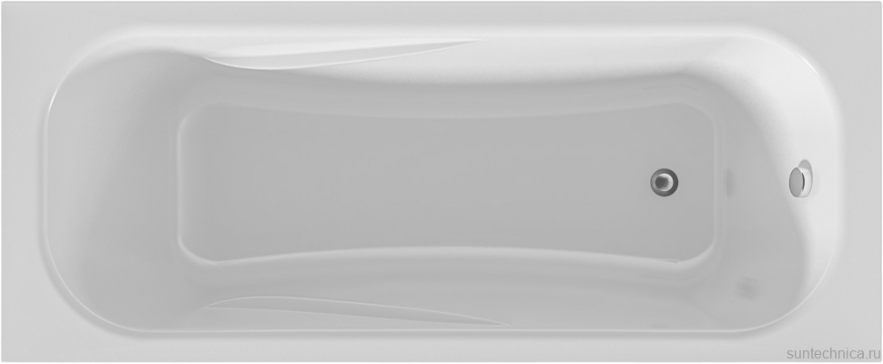 Акриловая ванна 1MarKa Classic A Премиум 150x70 см, пристенная, белая, с каркасом, с экраном, со сливом-переливом