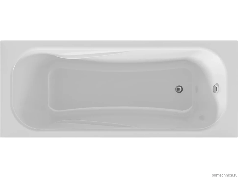 Акриловая ванна 1MarKa Classic A Премиум 150x70 см, пристенная, белая, с каркасом, с экраном, со сливом-переливом