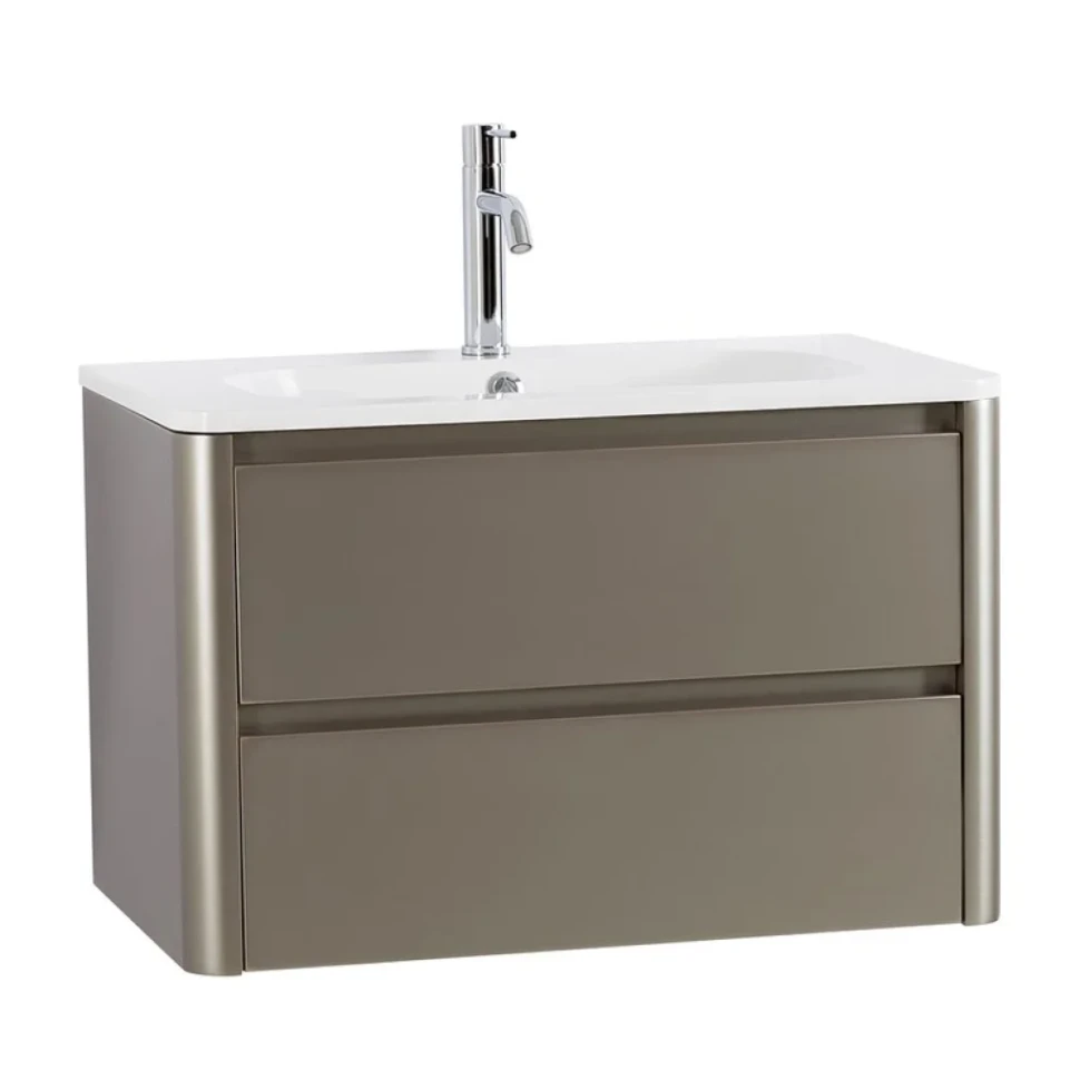 Тумба с раковиной Cezares Relax 80 сатин, раковина Cezares CZR-800/480-LV-MR-NV