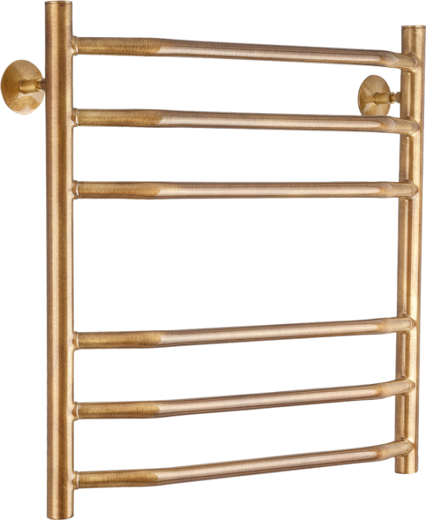 Полотенцесушитель водяной Secado Агата 2 65x55 см, бронза, лесенка, латунь