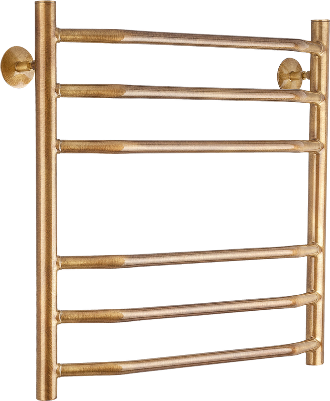 Полотенцесушитель водяной Secado Агата 2 65x55 см, бронза, лесенка, латунь