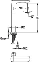 Смеситель для раковины Cezares Tesoro F LC 01 W0