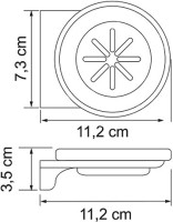 Мыльница Wasserkraft Kammel K-8329white